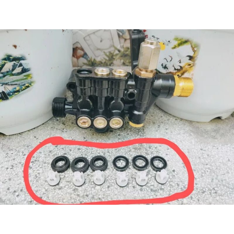 Combo phốt nước, phốt nhớt ,lupe lắp cho máy rửa xe có chỉnh áp .