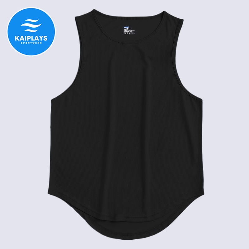 Áo thun nam ba lỗ sát nách trơn thể thao bóng rổ, chạy bộ, tập gym KAIPLAYS Áo tanktop nam cổ tròn cao cấp KP018