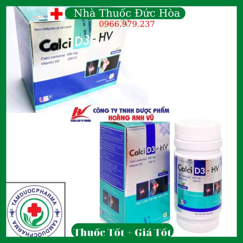 Calci D3 HV bổ sung canxi cho sự phát triển xương, răng T