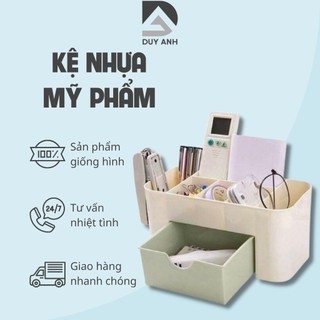 Kệ đựng mỹ phẩm đa năng bằng nhựa - Kệ đựng mỹ phẩm, kệ để đồ trang điểm mini, chọn màu
