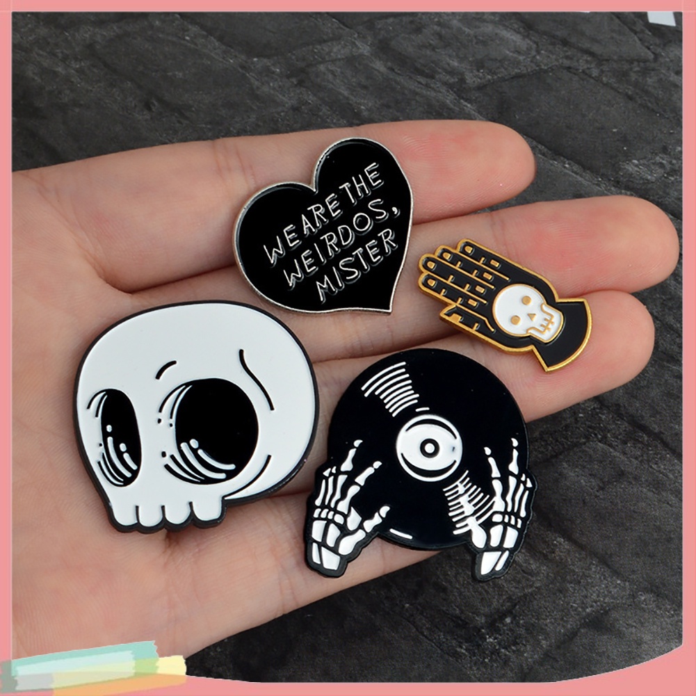 Cài Áo Hình Đầu Lâu Độc Đáo Cá Tính