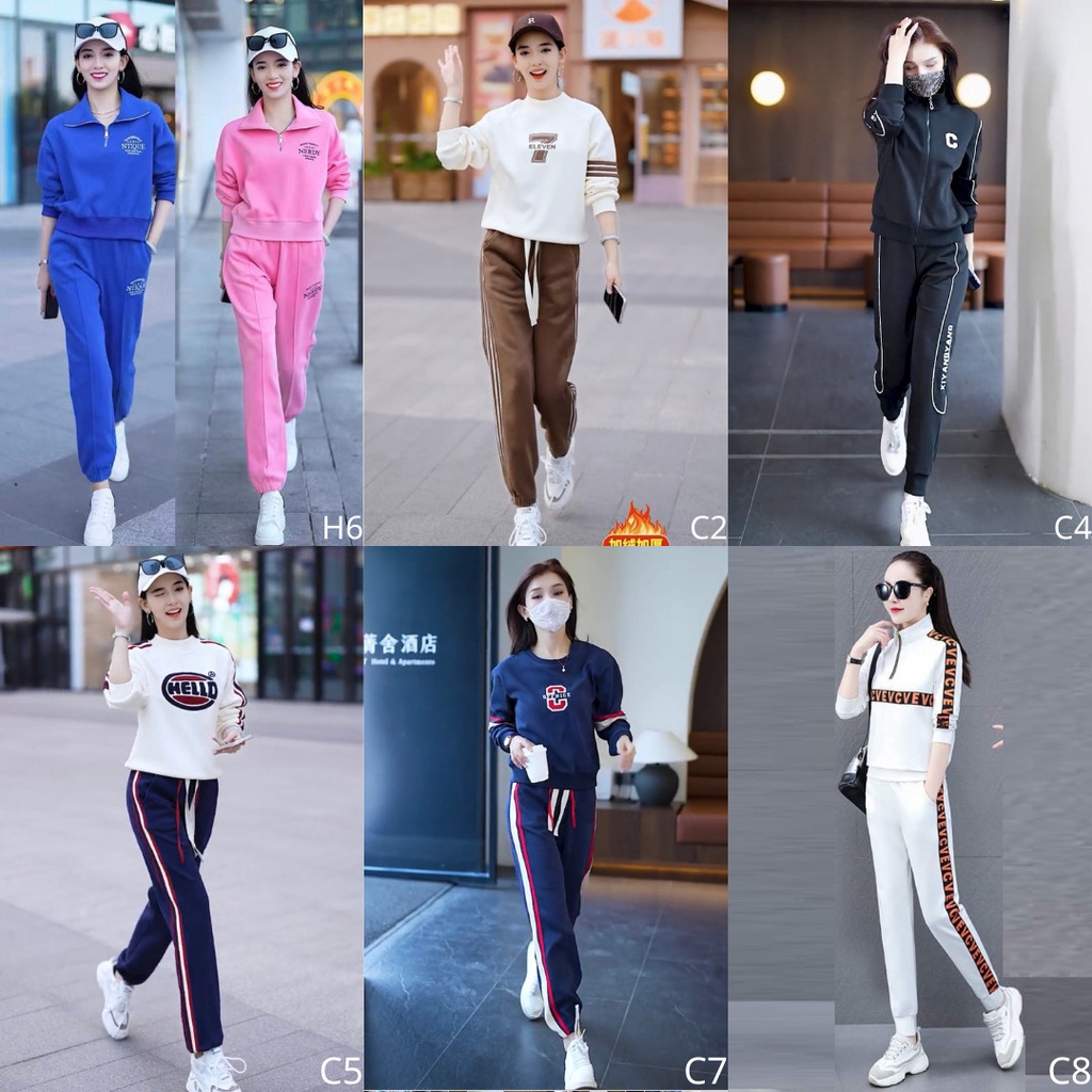 Bộ Đồ Nữ Thu Đông Thể Thao, Co Giãn, Siêu Đẹp, Chất Umi Phong Cách Hàn
