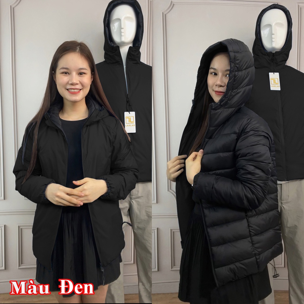 Áo phao- áo phao trần bông 2 mặt nam nữ có túi siêu nhẹ siêu ấm cho một mùa đông lạnh giá ấm ấp