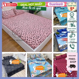 Ga giường bo chun cotton Poly Hàn Quốc 1m2x1m9,1m4x2m