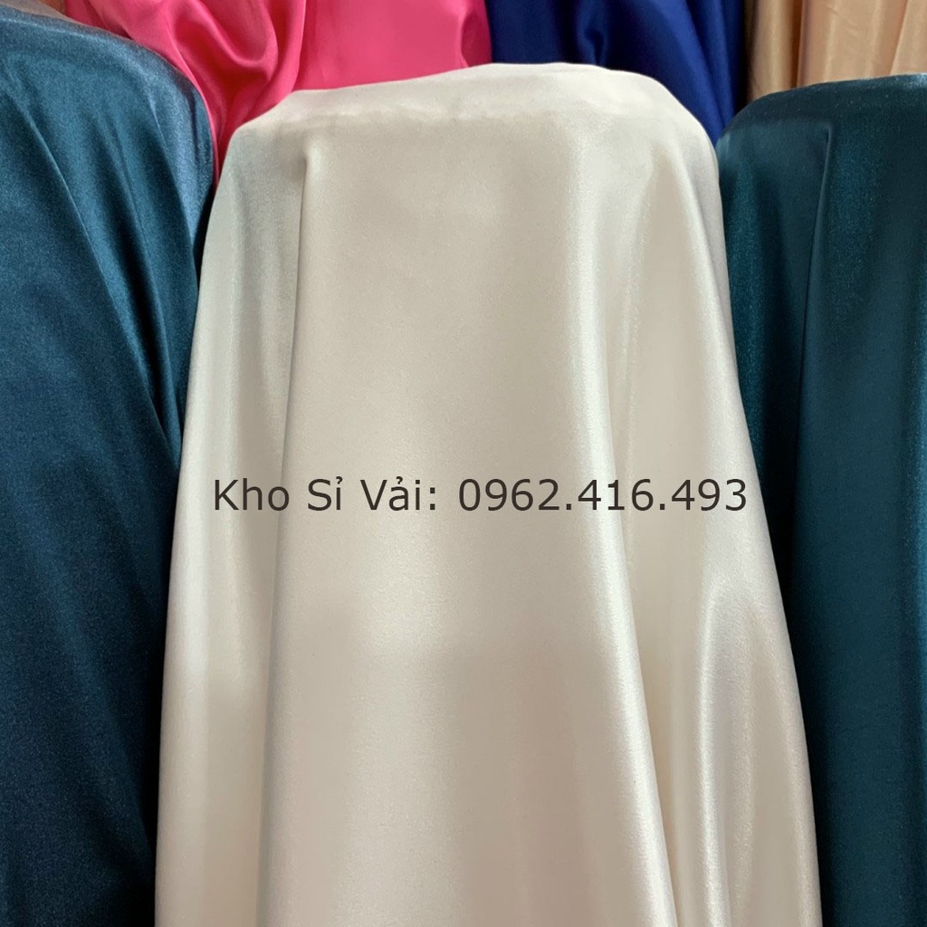Combo 10m Vải lụa phi bóng mềm dày hàng loại 1 rất đẹp
