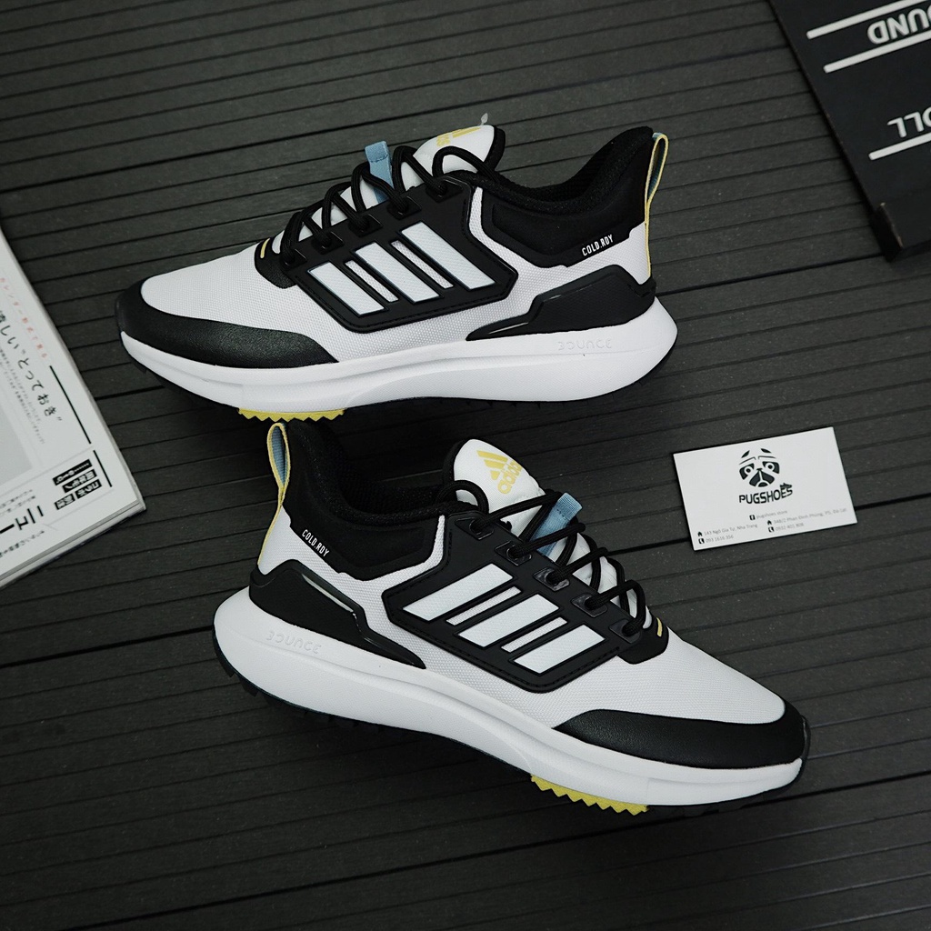 Giày thể thao nam nữ AD- EQ21 Wh/Black/Neon chỉ có tại PUGSHOES STORE