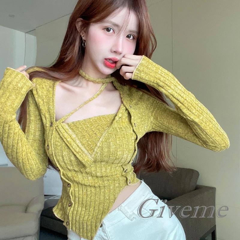 Áo Nữ Tay Dài Cổ Treo Thời Trang Quyến Rũ