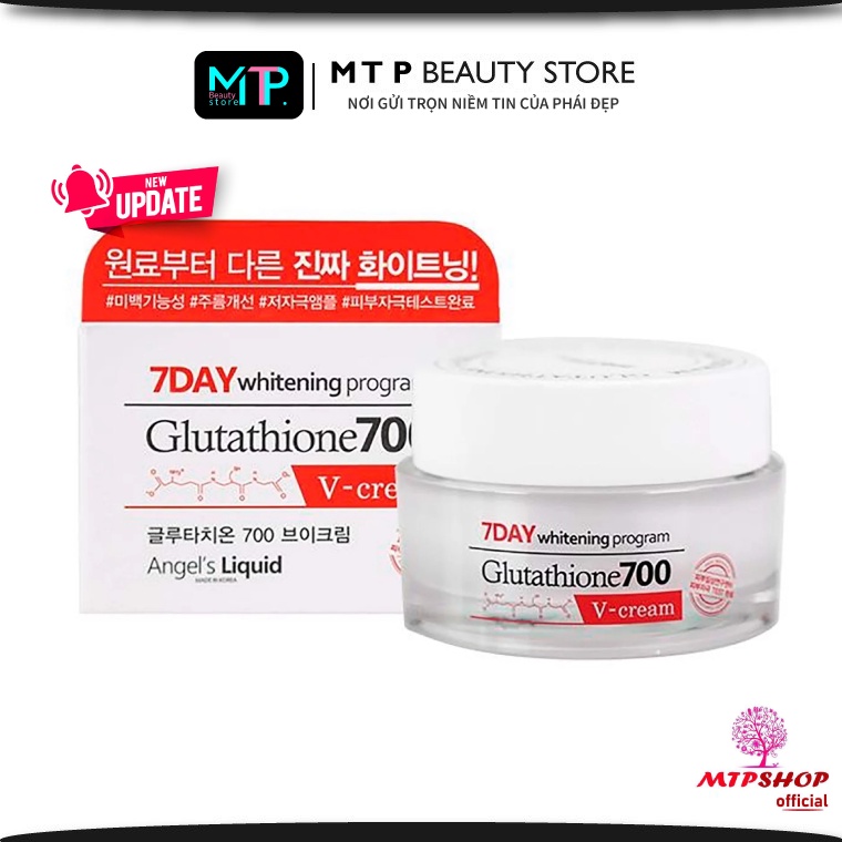 Kem Dưỡng Da Angel's Liquid 7Day Whitening Program Glutathione 700 Vcream