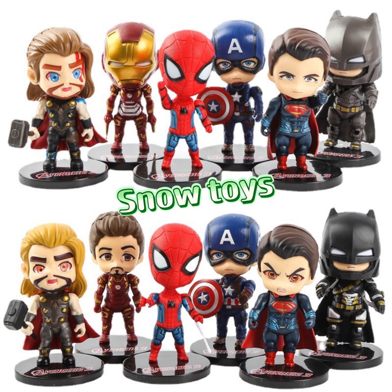 Mô hình Avengers DC Marvel Thor Captain America Black Panther Black Widow Batman Hulk Loki Thanos Doctor Strange Iron