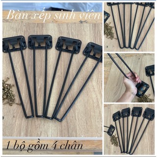 Bộ chân bàn sắt sơn tĩnh điện loại dày 6mm loại tốt