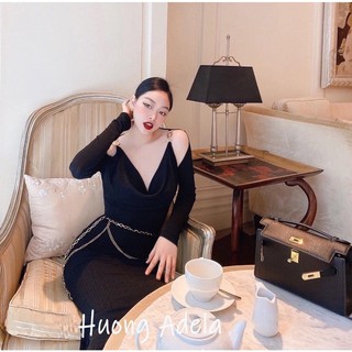 | Chang Tròn | Đầm Body Bigsize Cổ Đổ