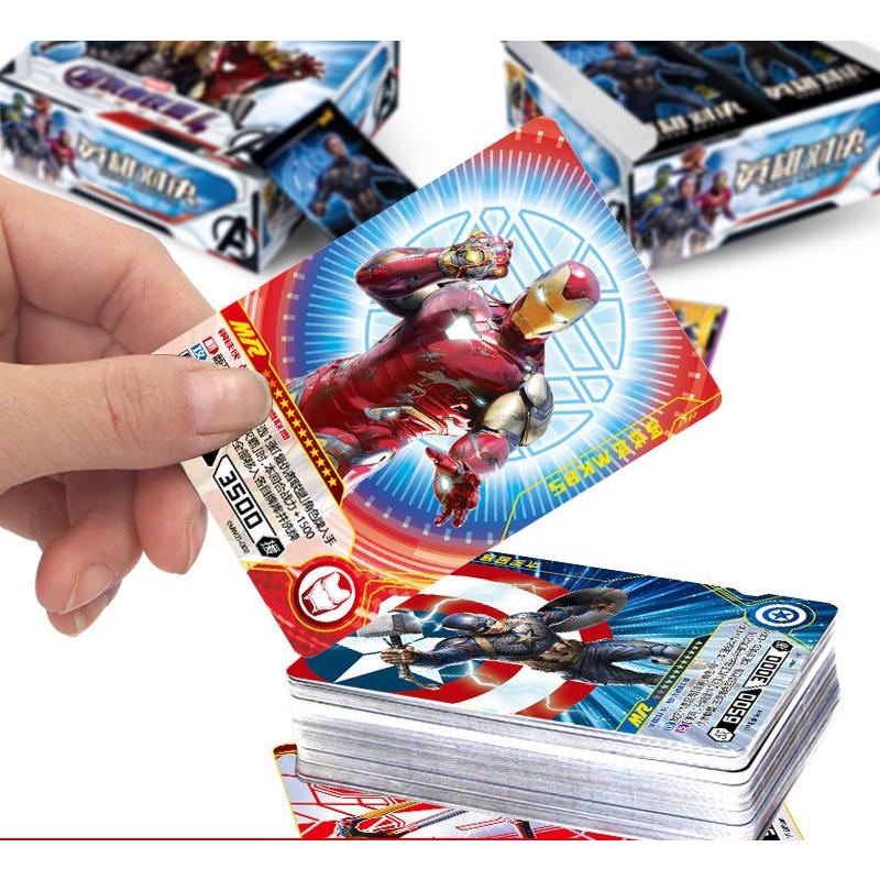 Bộ Sưu Tập Thẻ Bài Avengers Người Nhện Người Sắt Captain America Phiên Bản Sưu Tầm Chính Hãng