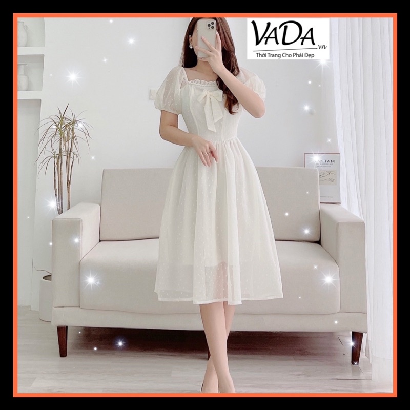 Váy đầm dáng xòe dự tiệc dưới, đi làm, dạo phố siêu hot - Thời Trang VADA