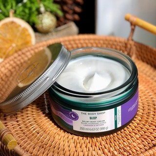   date 2.26 - Bill Anh  Kem Dưỡng Thể Sleep Balmy Body Cream dòng Wellness The Body Shop 200ML 