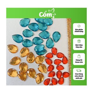 Đá gắn đuôi công - dây kẽm xù uốn mào công, mắt công