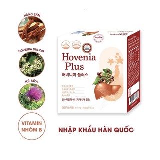 [Chính hãng] Hovenia Plus - Viên uống Hỗ trợ giải rượu và tăng cường chức năng gan, giải độc gan - NK Hàn Quốc