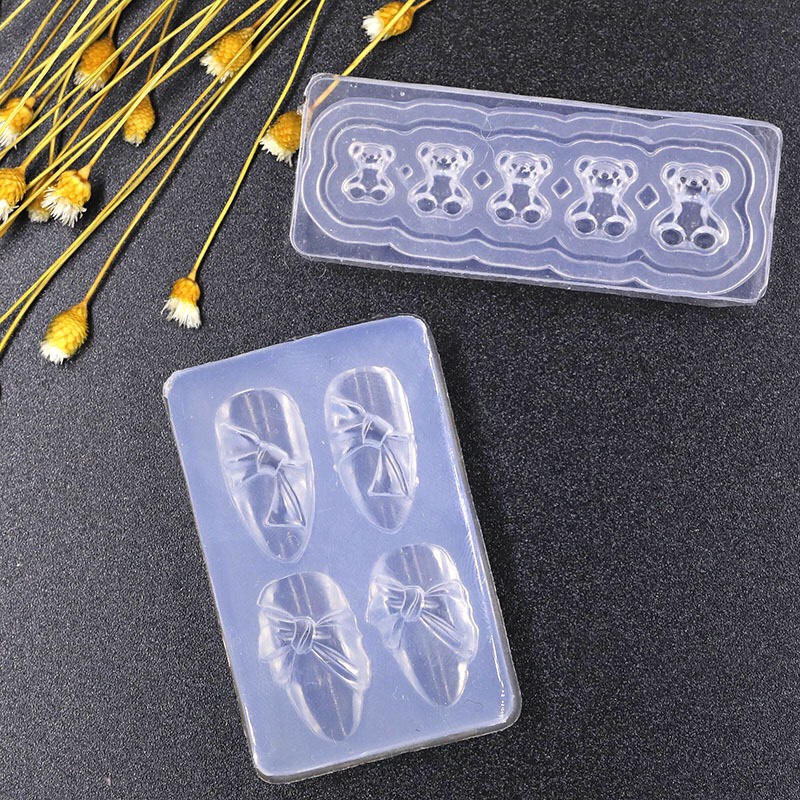 khuôn silicon nail trang trí móng