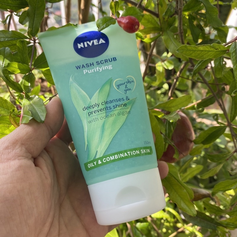 🌹  Sữa rửa mặt Nivea Wash Scrub Purifying 150ml dành cho da dầu và da hỗn hợp