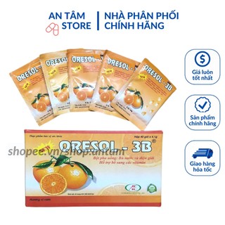 Bù nước và điện giải Oresol 3B vị cam dễ uống (hộp 40 gói)