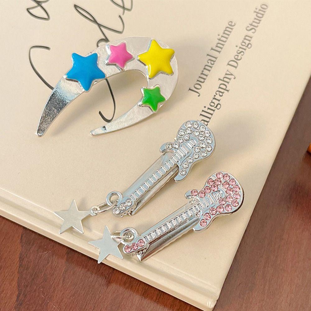 Kẹp Tóc Đuôi Ngựa Phong Cách Punk Cổ Điển Ngọt Ngào Kèm Giá Đỡ