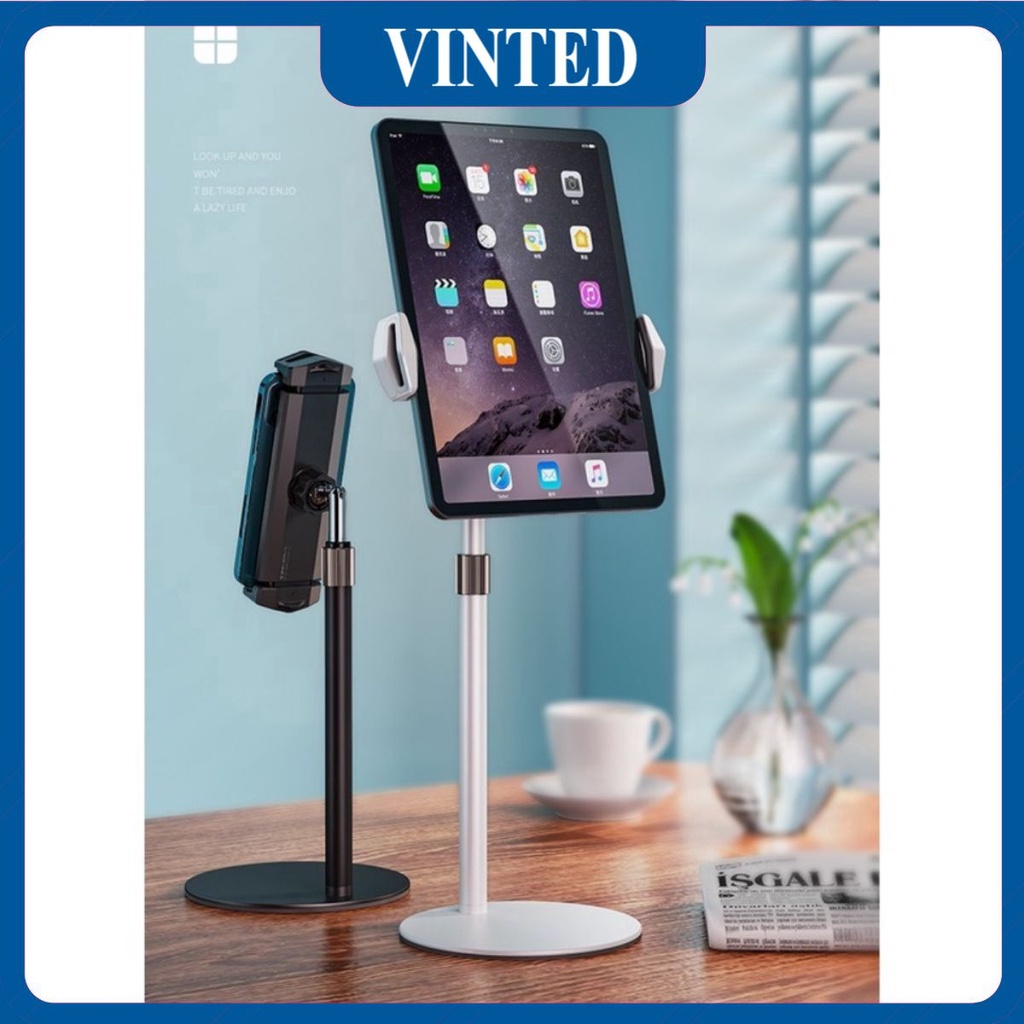 Kệ đỡ ipad, điện thoại, máy tính bảng bằng P21, P13 kim loại chắc chắn có thể điều chỉnh độ cao.
