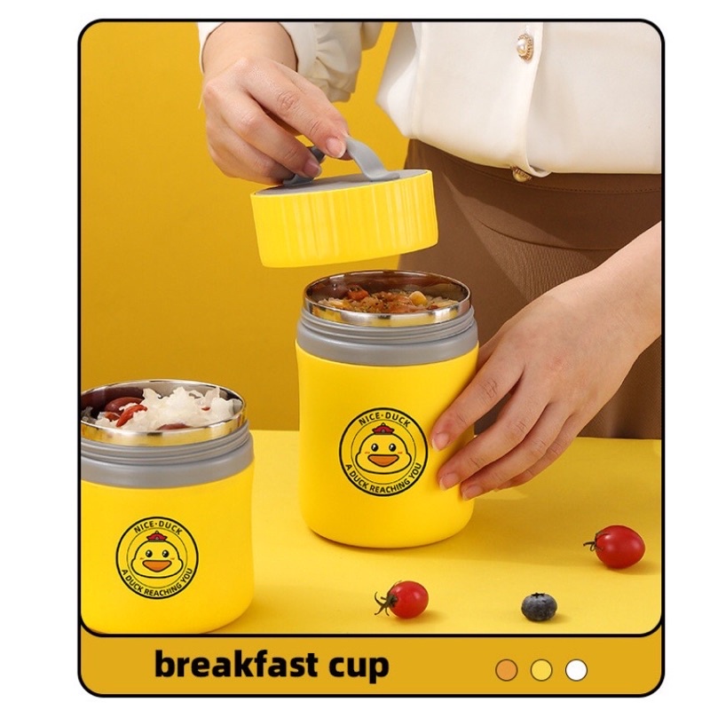 Bình ủ cháo-kèm thìa -bình giữ nhiệt nước cho bé- người lớn dung tích 580ml