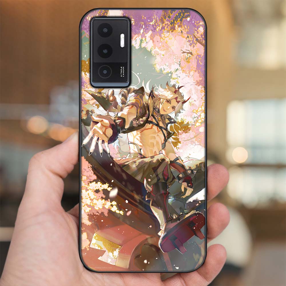 Ốp lưng Vivo V23e viền đen in hình Arataki Itto Genshin Impact