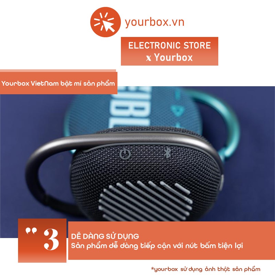 Loa Bluetooth Clip 4 bass mạnh, loa cầm tay thiết kế nhỏ gọn, có móc treo tiện dụng – Yourbox.vn | BigBuy360 - bigbuy360.vn