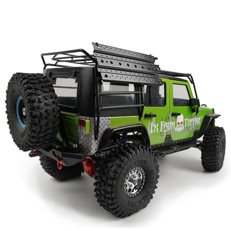 Set 2 Phụ Kiện Thang Kim Loại Màu Đen Cho Xe Điều Khiển Từ Xa Axial SCX10 Traxxas TRX4 1 / 10