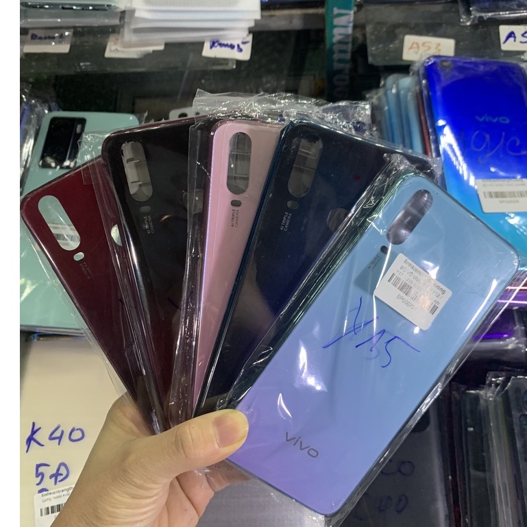 bộ vỏ vivo zin hãng y15/y12/y17/u10 chung nhau(gồm:sườn,lưng,phím bấm.kính camera)