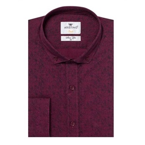 Áo sơ mi dài tay Aristino  100% cotton thấm hút from ôm ALS55408