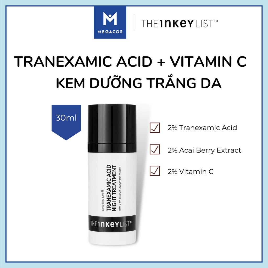 Kem dưỡng trắng da Tranexamic Acid + Vitamin C THE INKEY LIST