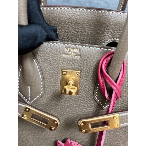 Túi xách HM B25 màu ghi bản khâu togo