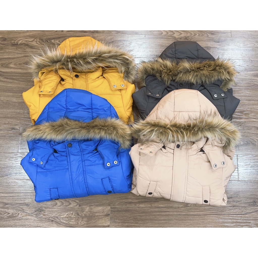 Áo khoác trẻ em, áo khoác phao dáng dài bé trai bé gái hàng xuất khẩu