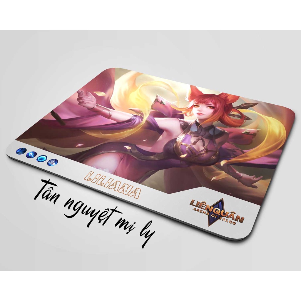 Lót chuột cỡ lớn, bàn di chuột, mouse pad mẫu Liliana Liên quân Mobile