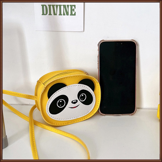 Túi Da Pu Đeo Chéo Mini Hình Gấu Trúc Hoạt Hình Dễ Thương Dành Cho Trẻ Em