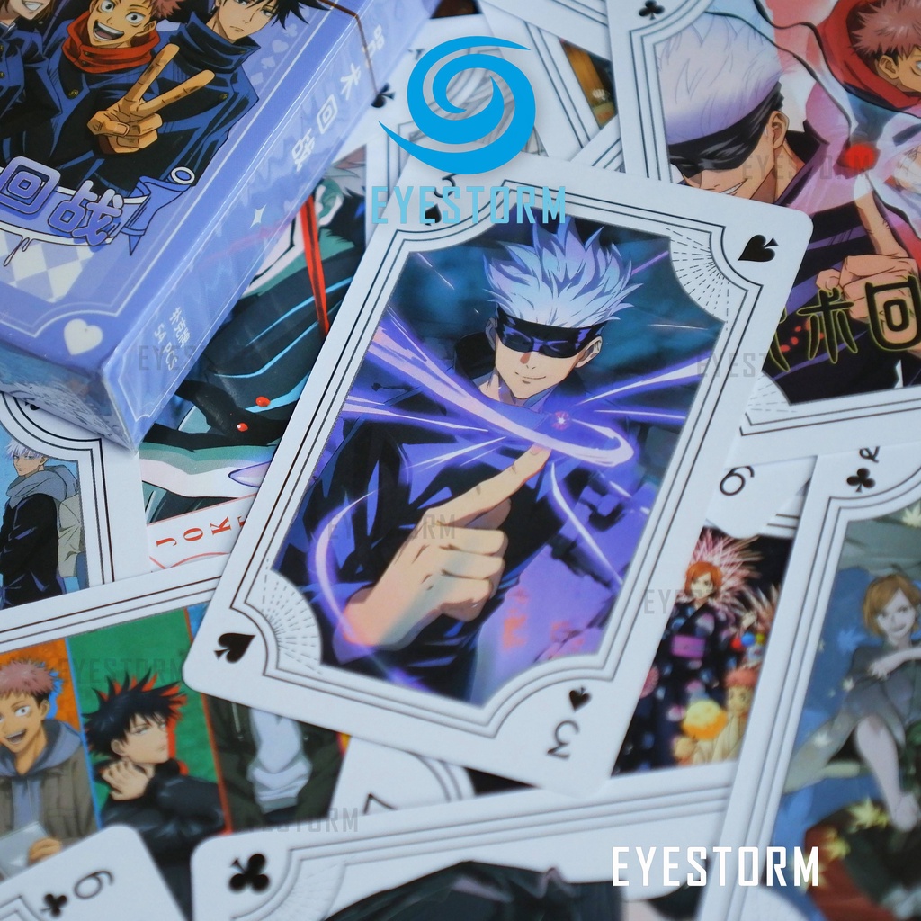 Bài tây anime JUJUTSU KAISEN, Chú Thuật Hồi Chiến, tú lơ khơ, manga - Poker S - 54 lá