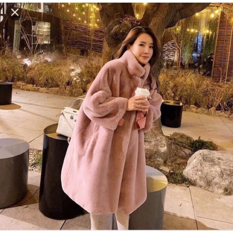 KHOÁC LÔNG THỎ DÁNG DÀI