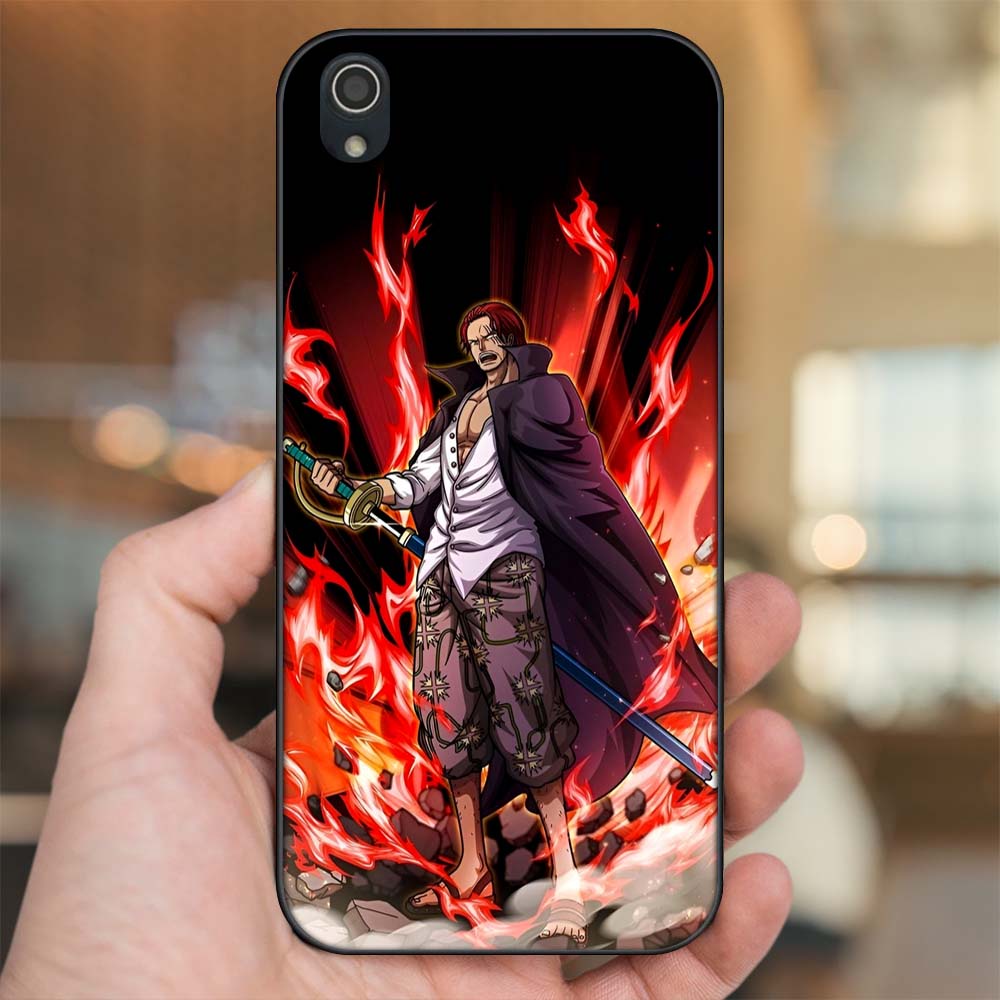 Ốp lưng Vivo Y91c viền đen in hình Shanks One Piece Đảo Hải Tặc