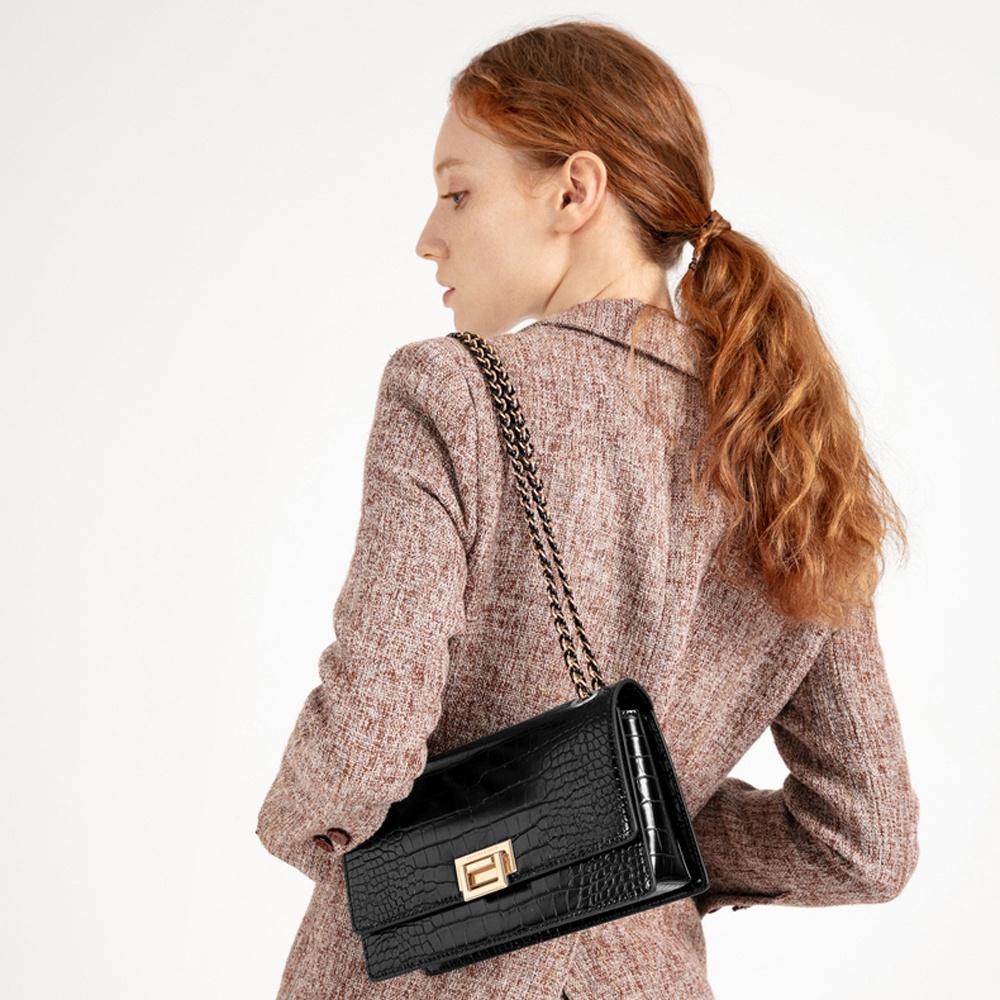 Túi Xách C&K Siêu Xinh Siêu Sang Dây Phối Xích Đeo Chéo Tiện Lợi