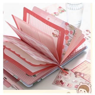 Sổ tay dễ thương (kèm giấy note và hình dán)