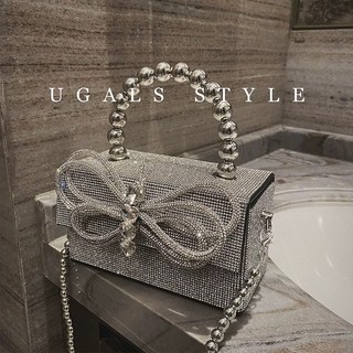 Túi hộp bướm đính đá bling bling