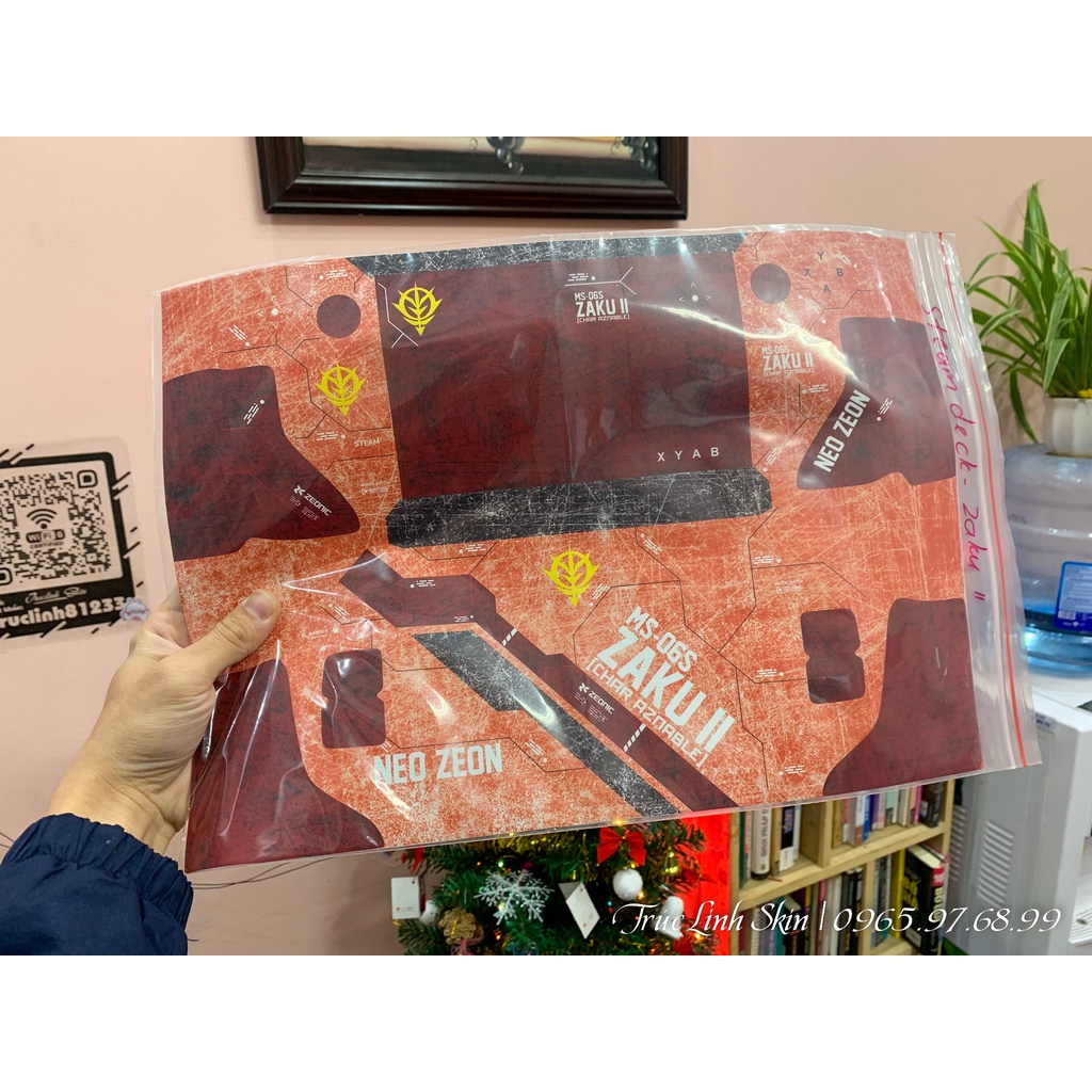 Skin dán Steam Deck mẫu Gundam MS-06S Zaku II
