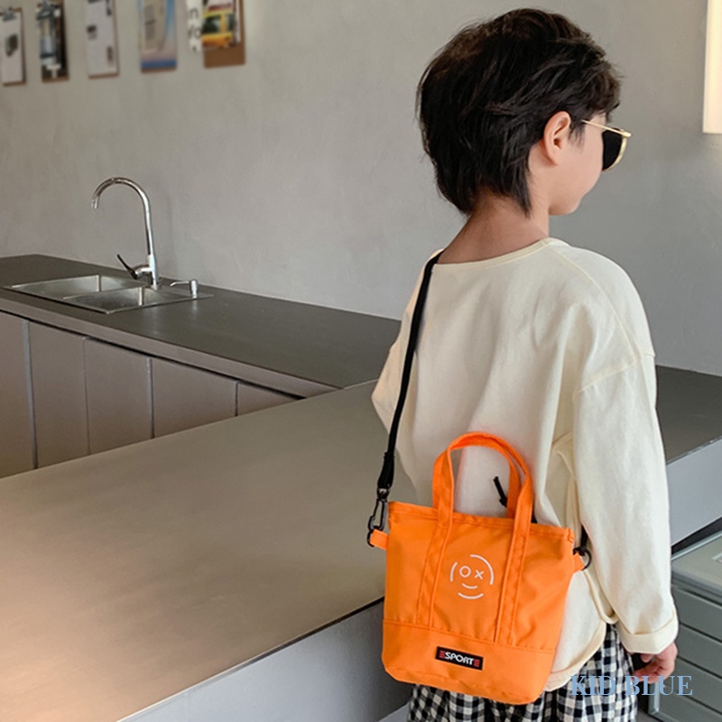 Túi Vải Canvas Đeo Chéo Phong Cách Hàn Quốc Thời Trang Mùa Hè Cho Bé