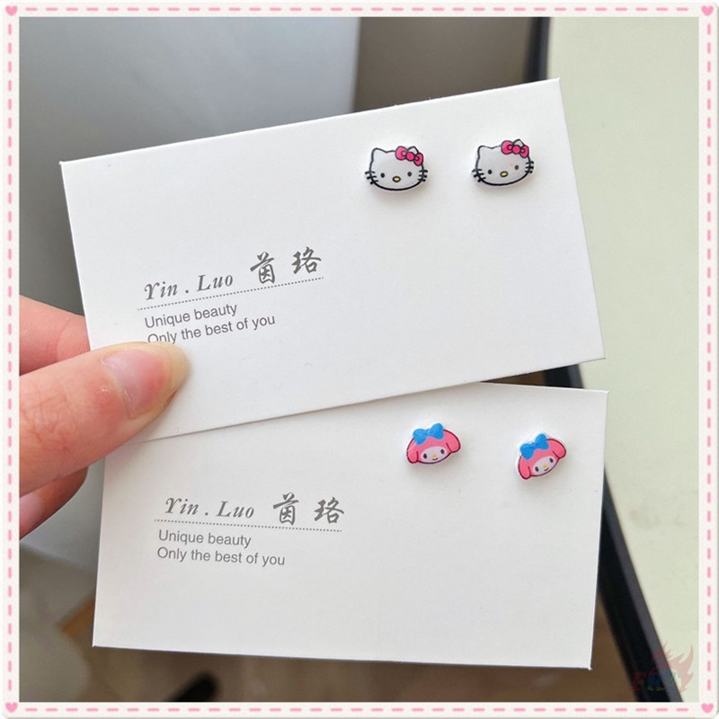 ☀ Melody / Kuromi / Hello Kitty / Cinnamoroll - Nhân Vật Hoạt Hình ☀ 1 Đôi Bông Tai Ngọt Ngào Thời Trang