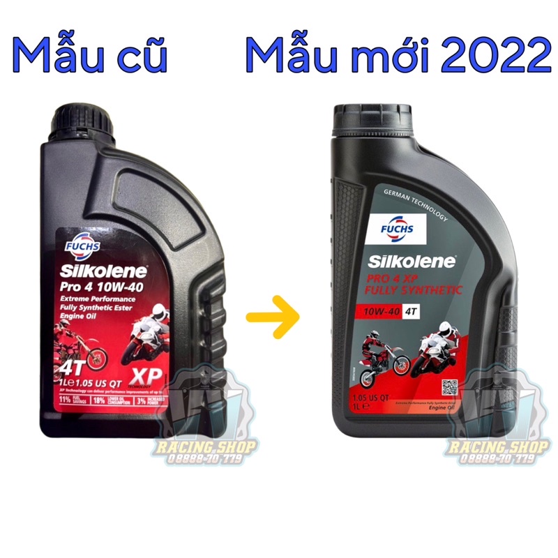 Nhớt Fuchs Silkolene Pro 4 XP 10W40 Full Tổng Hợp Chính Hãng