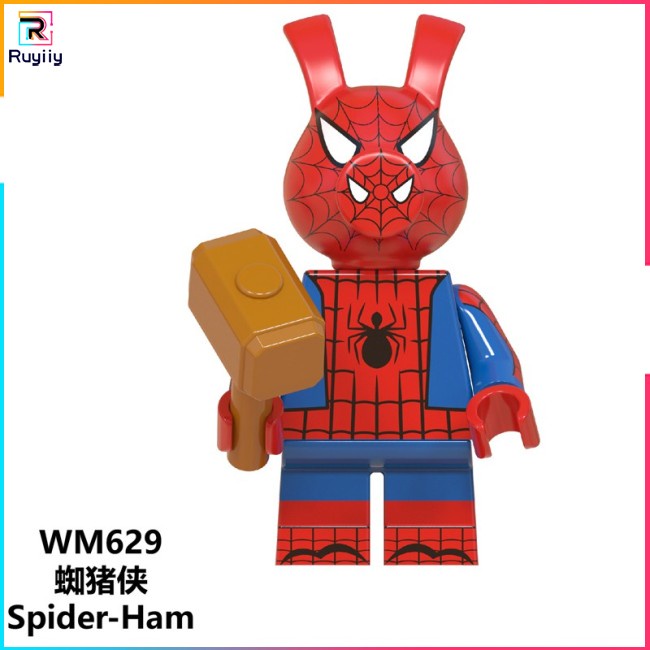 Mô Hình Lắp Ráp Spiderman Marvel Morales Gwen Stacy Noir WM6052 RU3