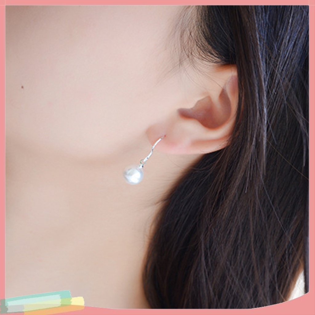 1 đôi khuyên tai đính ngọc trai giả thời trang cho nữ