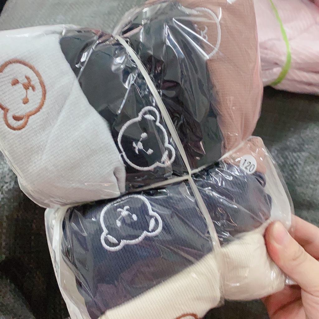 (7-16kg) Combo 5 quần nỉ gấu cho bé trai, bé gái