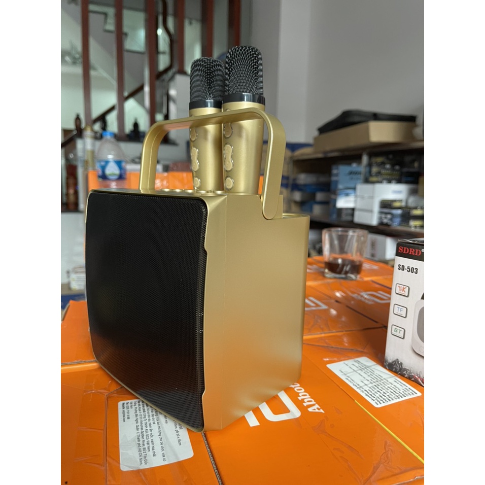 Loa karaoke mini Bluetooth SD508, KÈM 2 MICRO